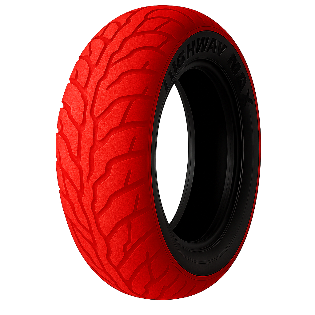 150/80-16 Red Smoke Motorcycle Tire – Highway Max - Colored Smoke Tires USA